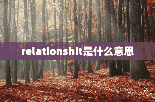 relationshit是什么意思